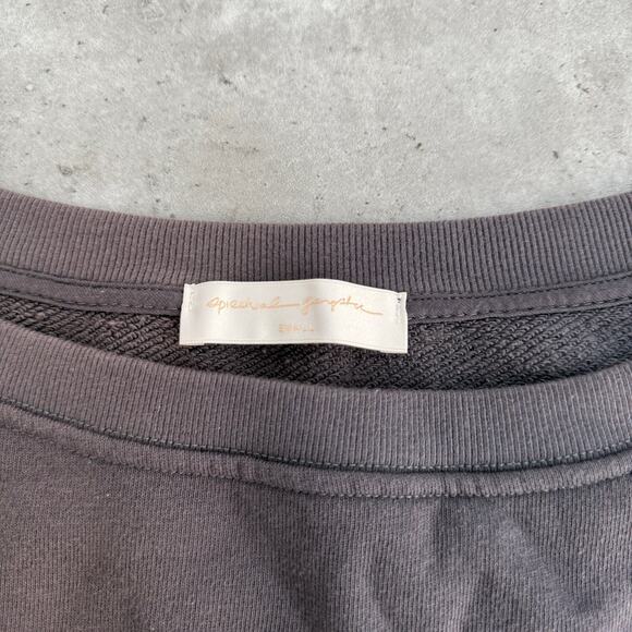 NWT Spiritual gangster La Vida off shoulder grey sun fade sweatshirt Size small - Picture 4 of 6